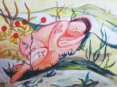 Spirito assopito, quadro originale figurativo di Tetiana Pchelnykova
