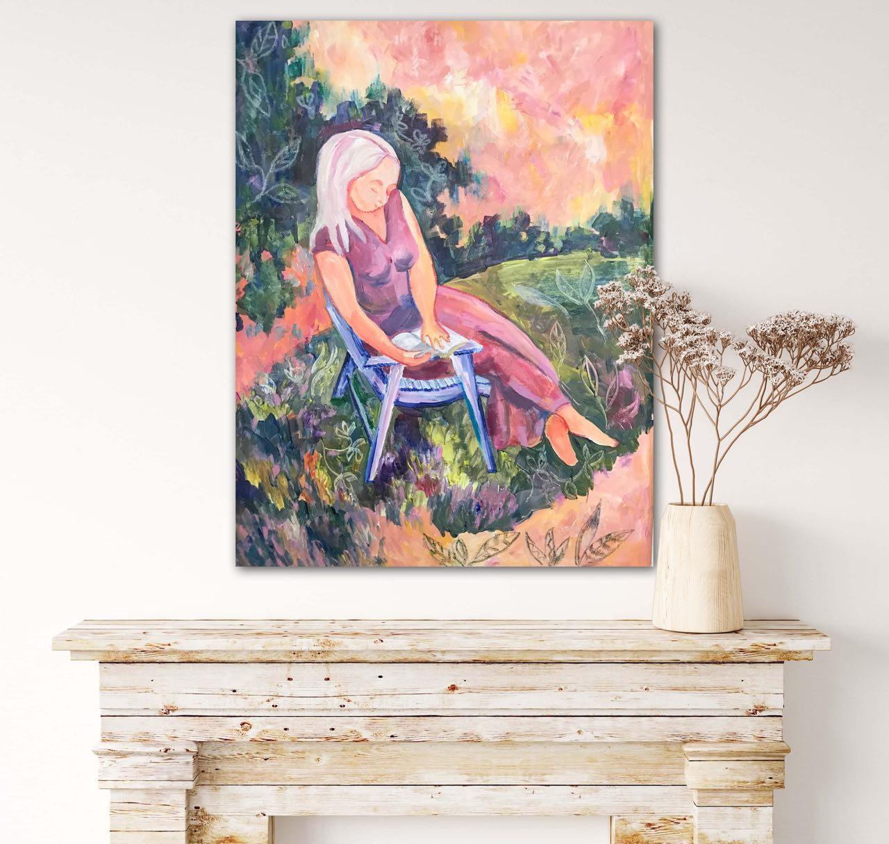Solitude in the Garden , The Joy Series: A Journey to Inner Happiness   For Sale 7