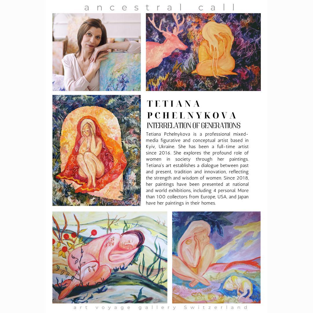 The Cycle of Being: Motherhood Through the Ages painting by Tetiana Pchelnykova For Sale 10