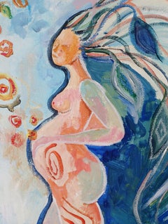 El Ciclo del Ser: La maternidad a través de los tiempos pintura de Tetiana Pchelnykova