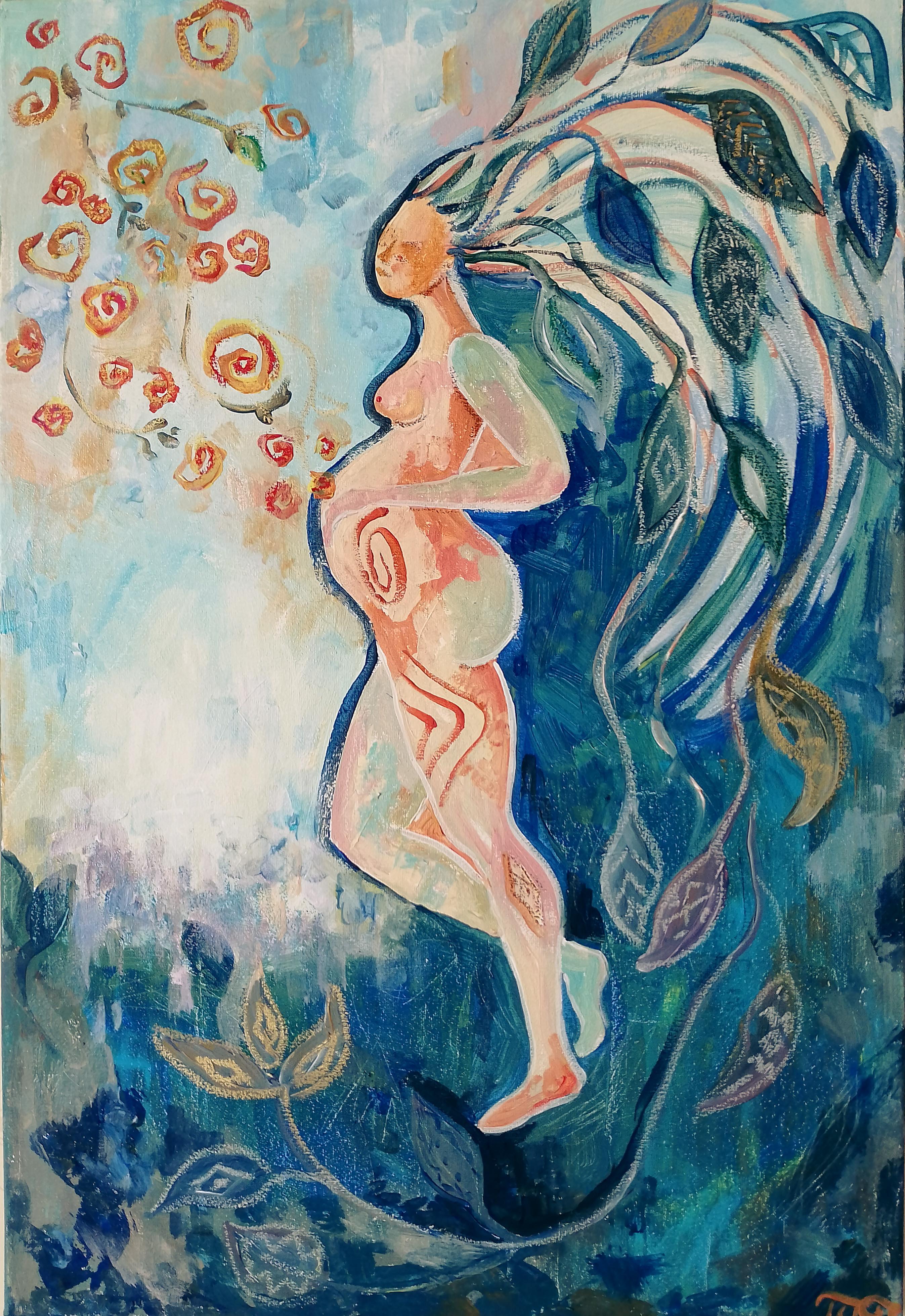 The Cycle of Being: Motherhood Through the Ages painting by Tetiana Pchelnykova