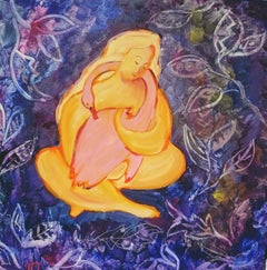 Sussurro dell'anima , Serie Miti dipinto originale di Tetiana Pchelnykova