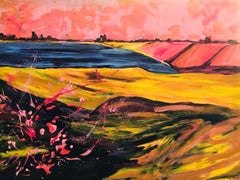 Whispers of the Horizon, Abstraktes Ölgemälde auf Leinwand, 2010-
