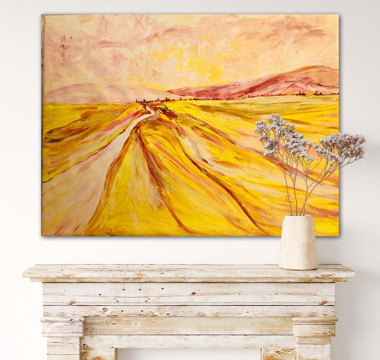 Yellow fields, Silence Serie by Tetiana Pchelnykova For Sale 2