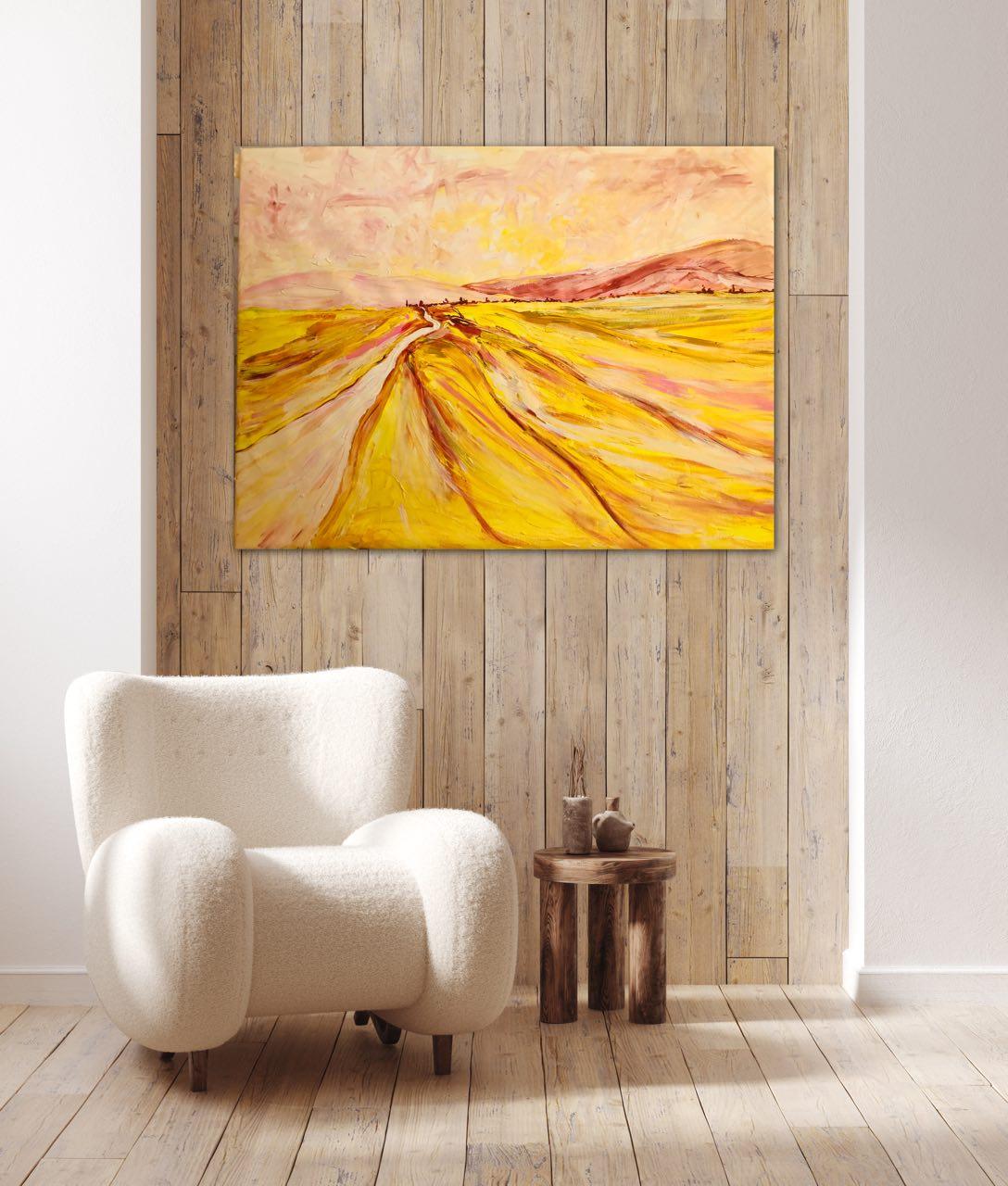 Yellow fields, Silence Serie by Tetiana Pchelnykova For Sale 3
