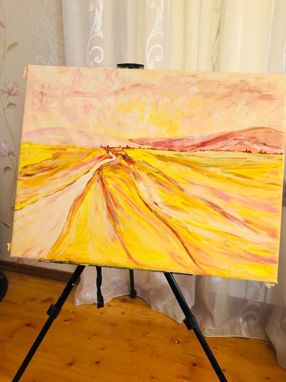 Yellow fields, Silence Serie by Tetiana Pchelnykova For Sale 5