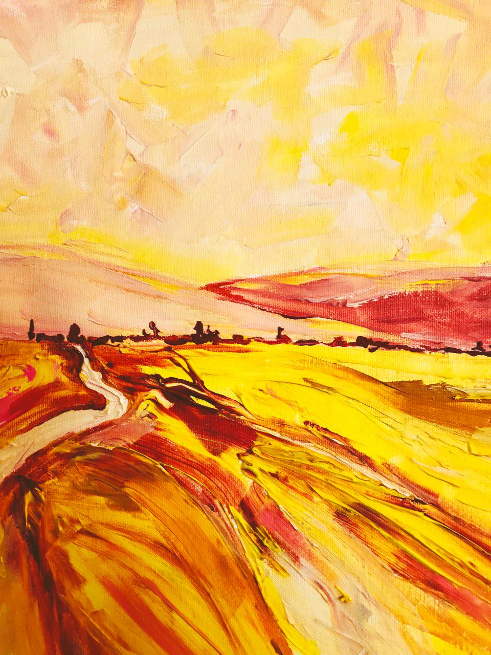 Yellow fields, Silence Serie by Tetiana Pchelnykova For Sale 7