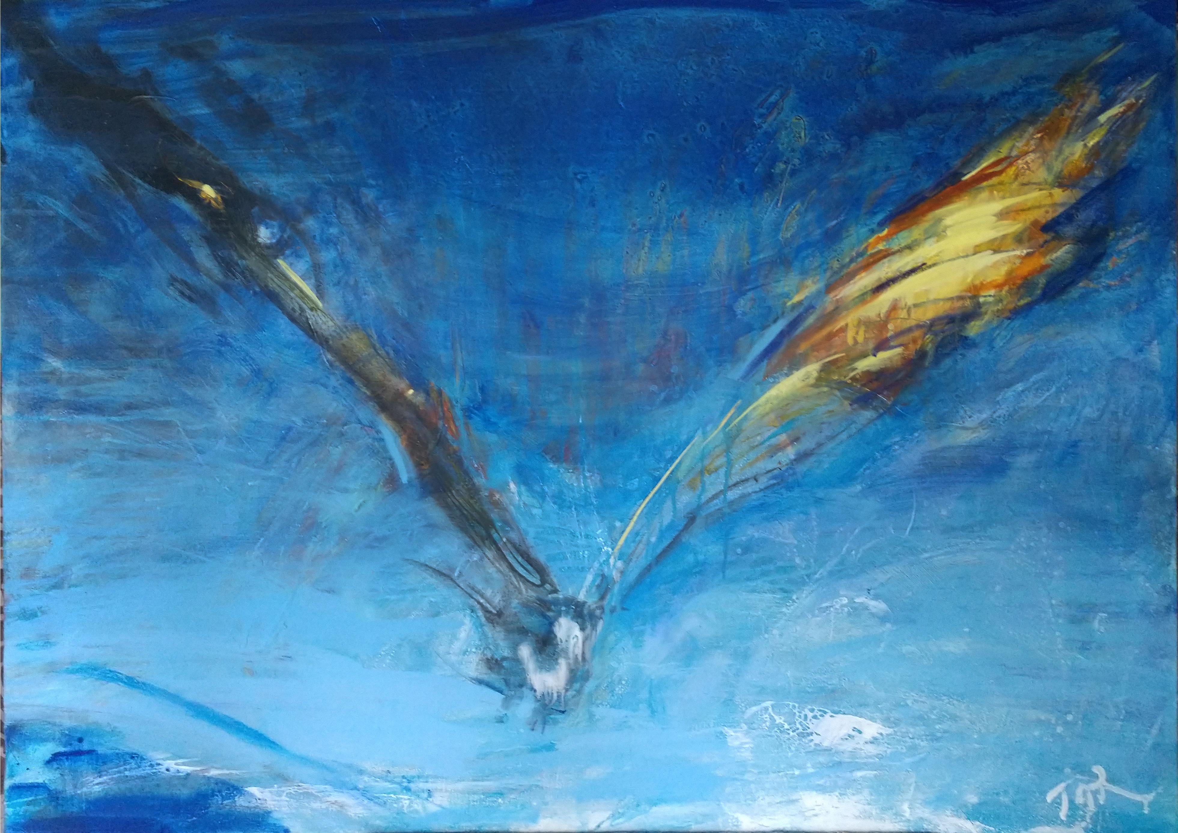 Bird of victory - Painting by Tetiana Tarasenko