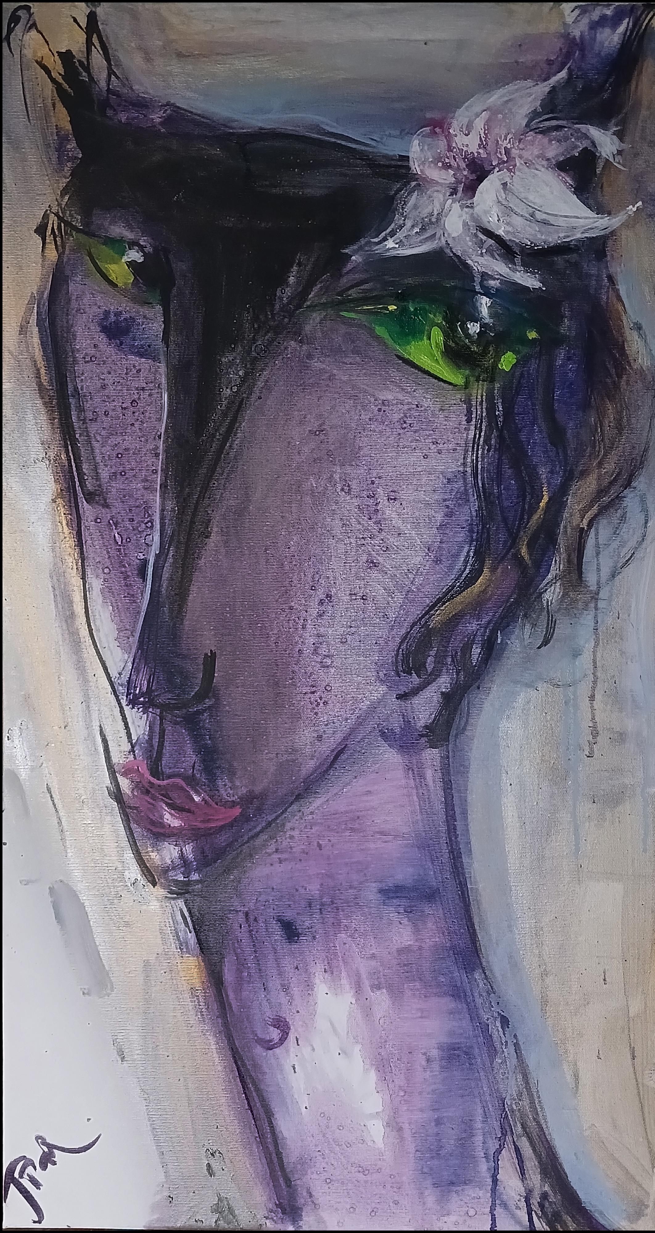 Tetiana Tarasenko Figurative Painting – "Guapa"