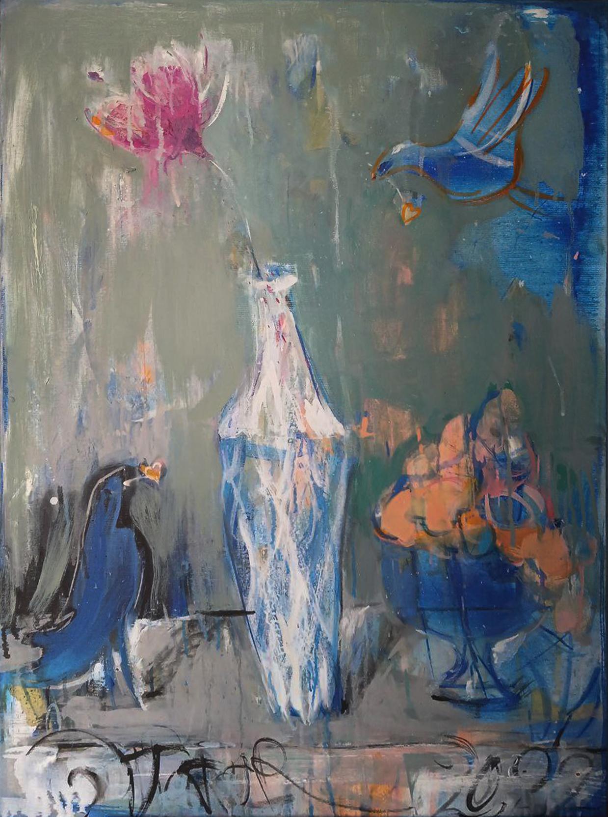 Tetiana Tarasenko Figurative Painting – "Mehr Liebe"