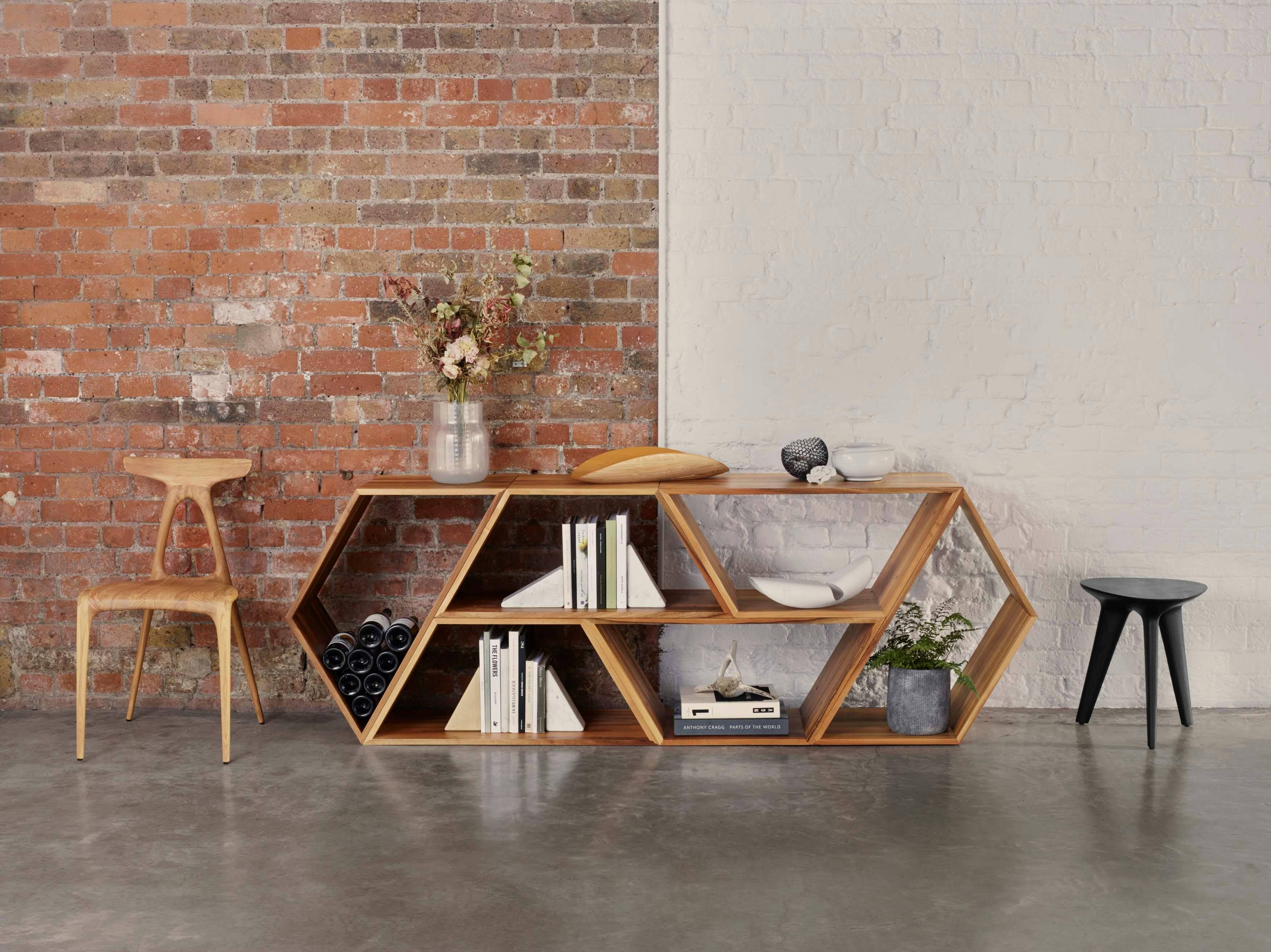 elements bent ply bookcase shelving unit