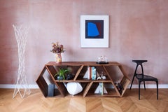 Tetra, Zeitgenössische modulare Regale aus massivem Walnussholz, Made in Ratio