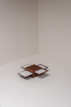 Tetra Coffee Table by Bernard Vuarnesson, Signed, Italy, 1970s
