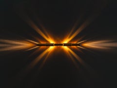 Tetra Horizon sconce in brushed brass by Diaphan Studio