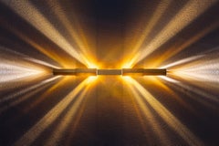 Tetra Horizon - Solid Brass Wall Sconce, Prismatic Two Way Wall Wash