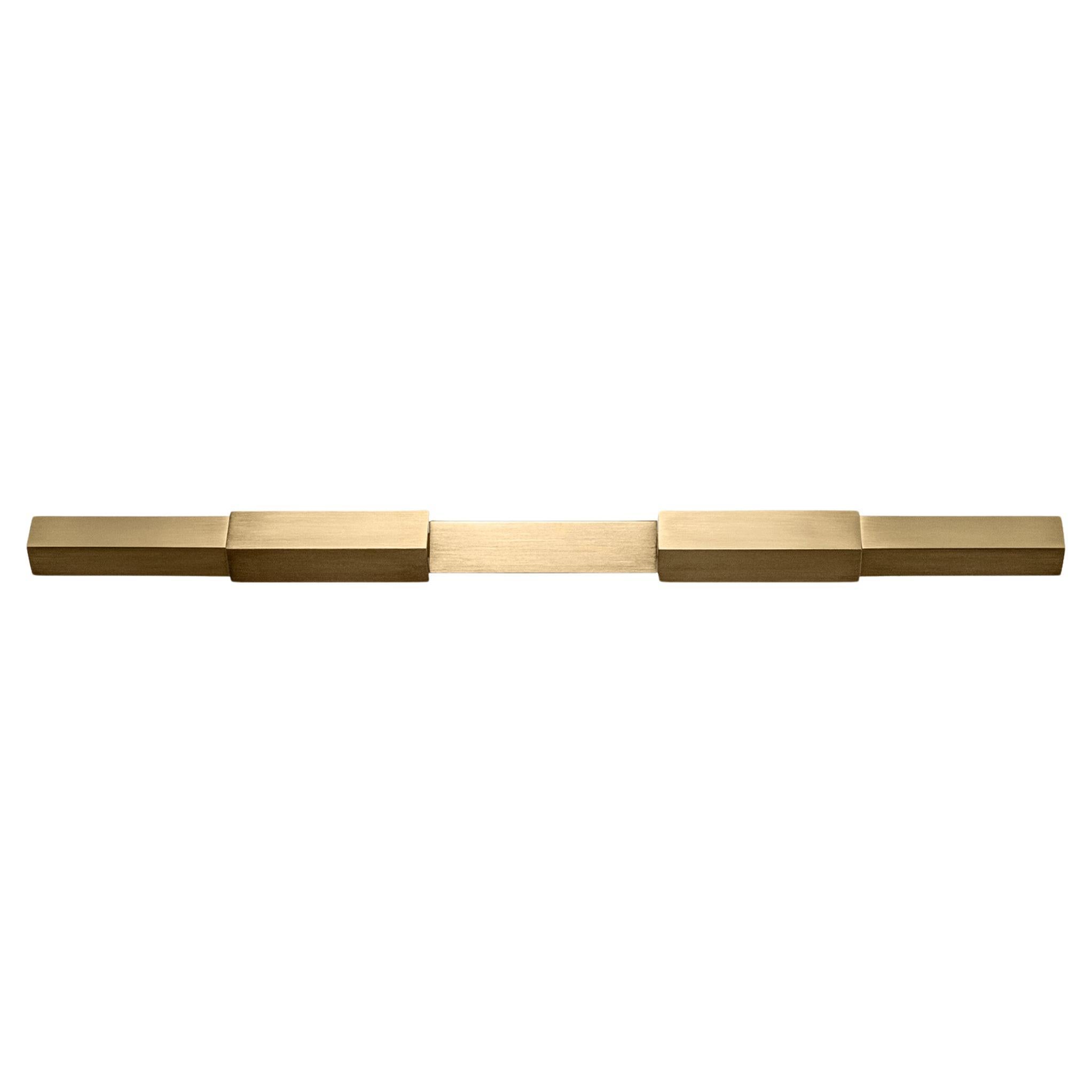 Tetra Horizon - Solid brass wall light, handmade by Diaphan Studio