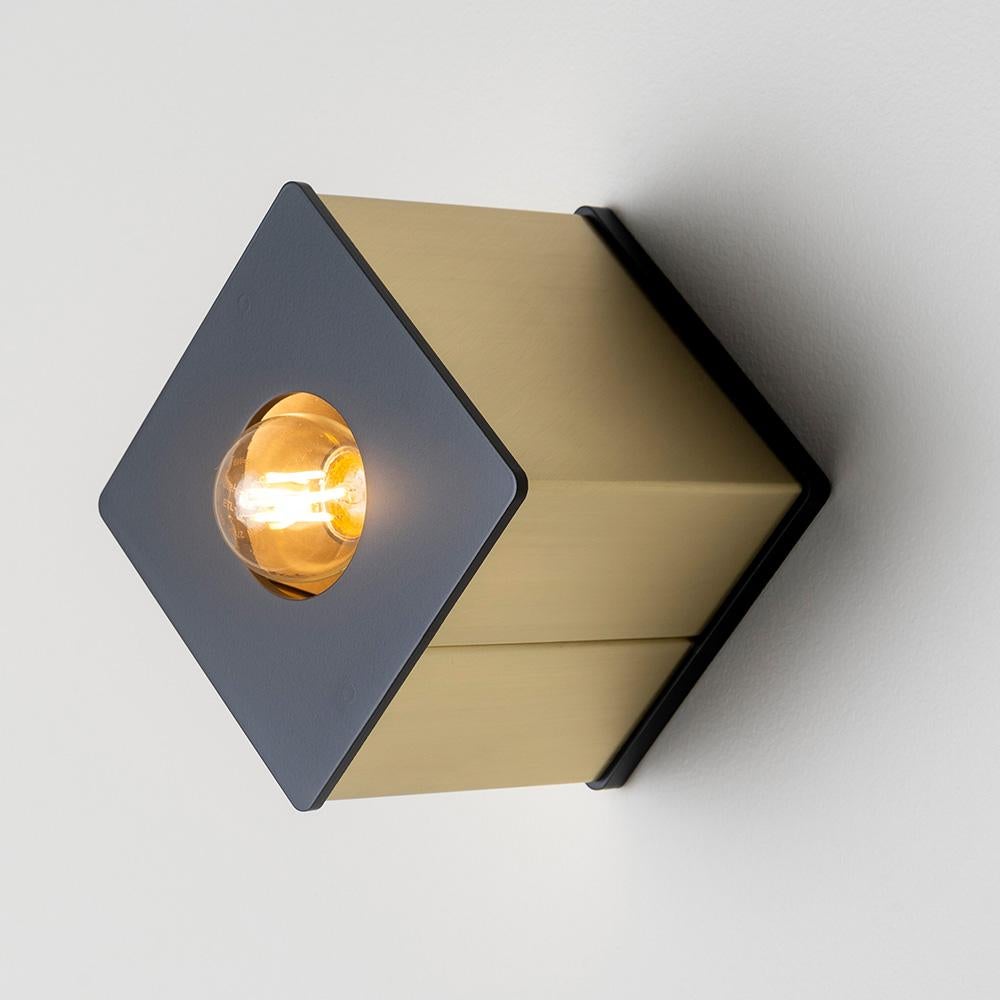 Hand-Crafted Tetra I Flush Mount Light by Studio DUNN For Sale