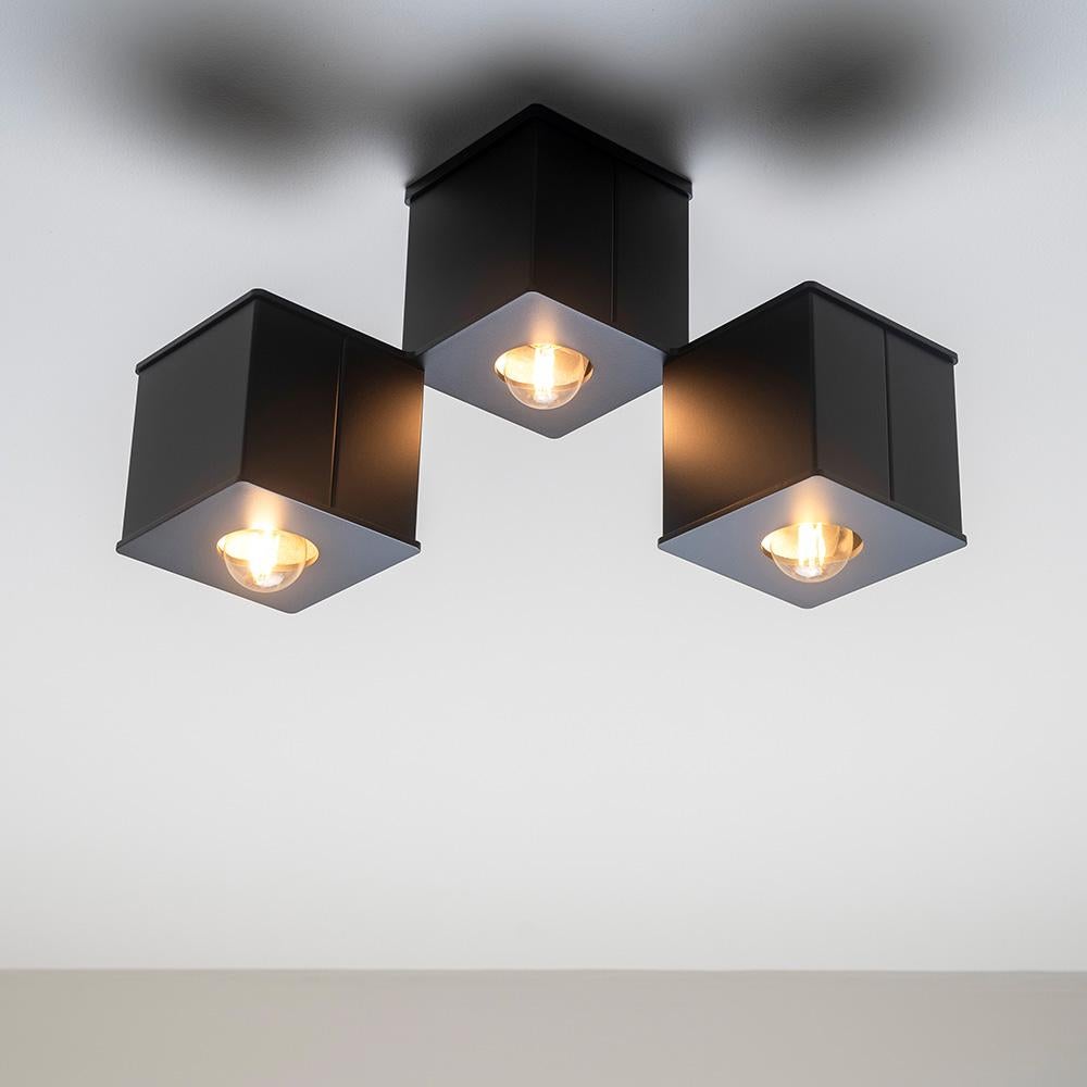 Contemporary Tetra III Flush Mount Light by Studio DUNN For Sale