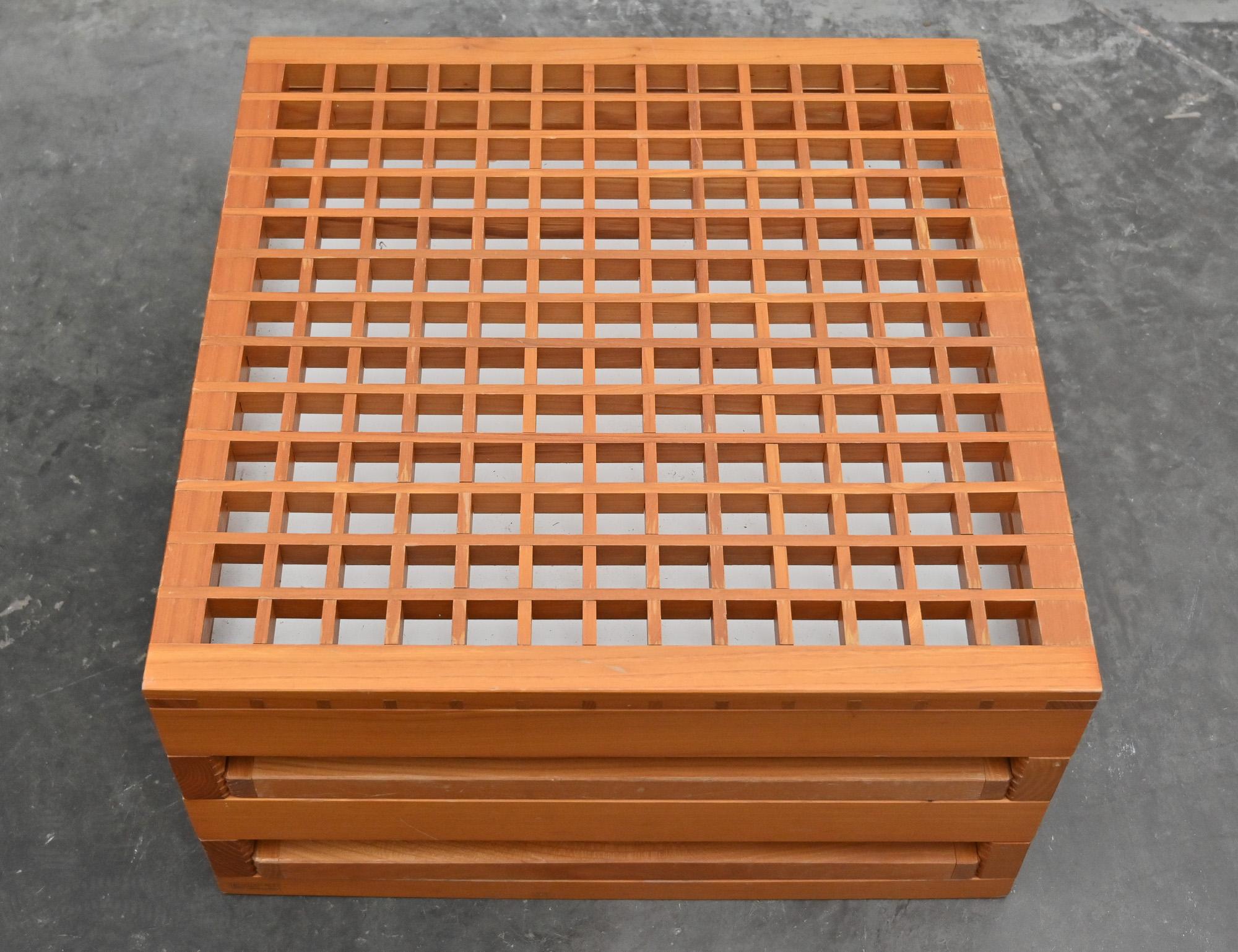 Tetra low table by Bernard Vuarnesson for Sculptures Jeux 4