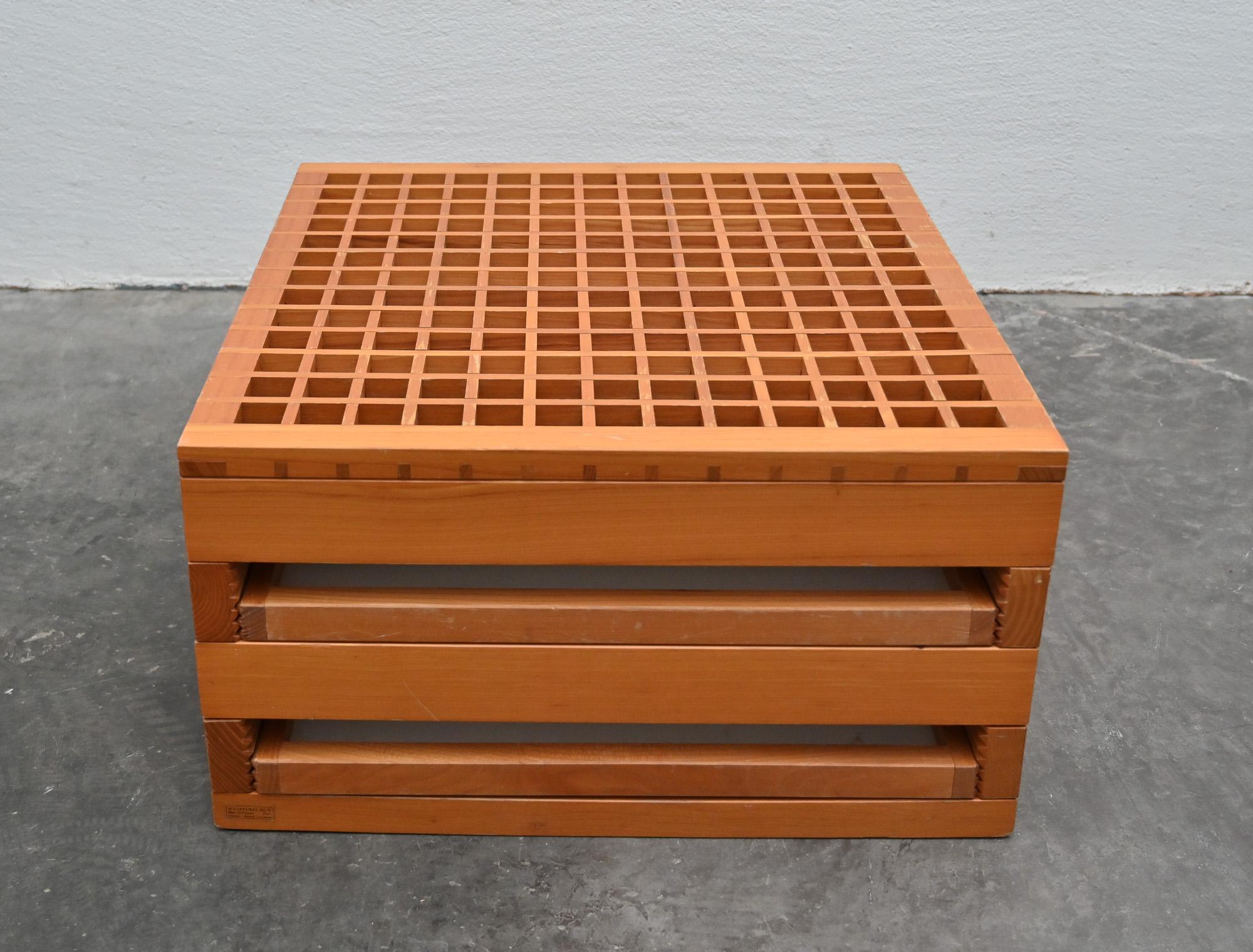 Tetra low table by Bernard Vuarnesson for Sculptures Jeux 5