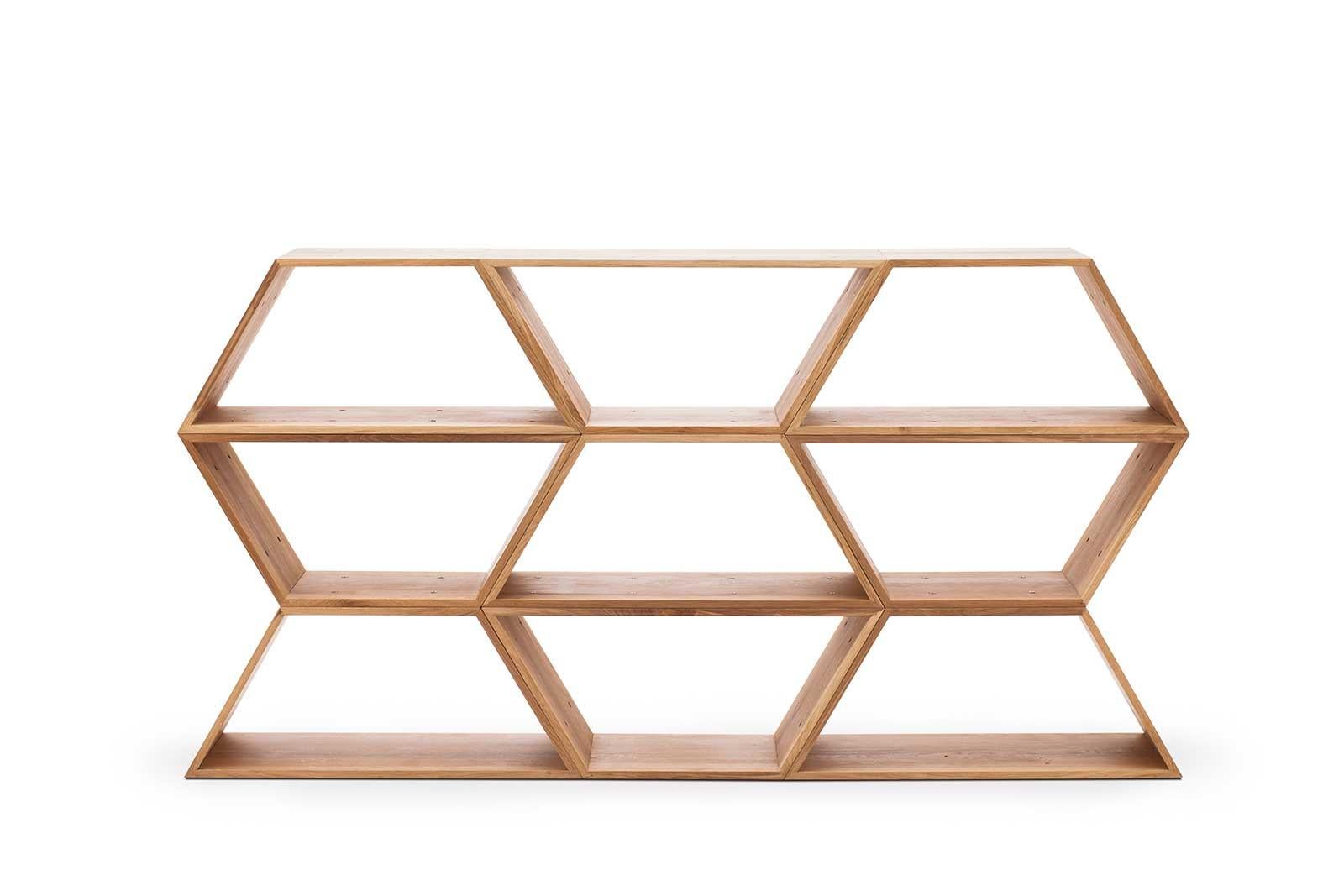 XXI secolo e contemporaneo Tetra, scaffalature modulari contemporanee in Oak Solid, Made in Ratio in vendita