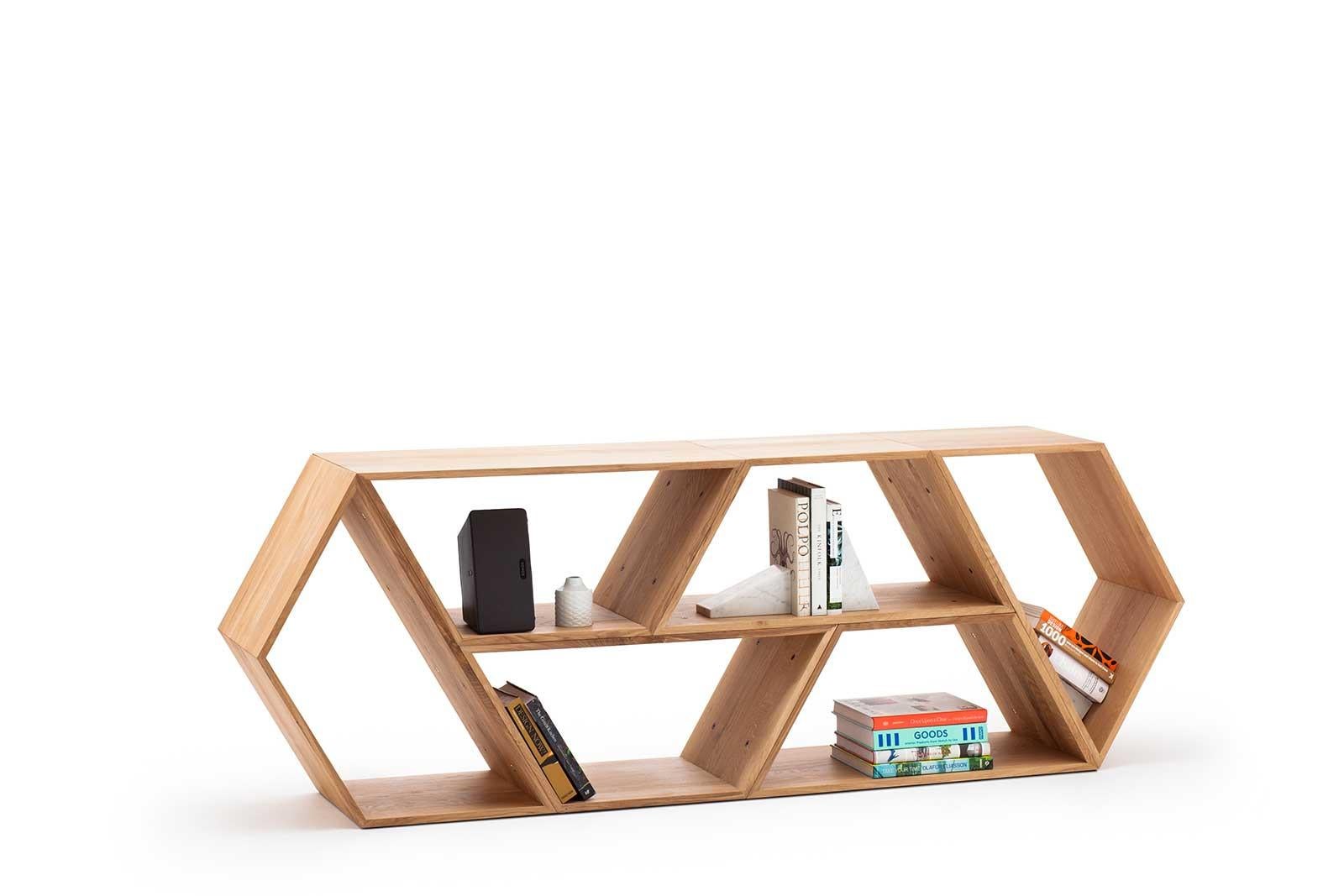 Tetra, Scaffalature modulari contemporanee in noce massiccio, Made in Ratio in vendita 1
