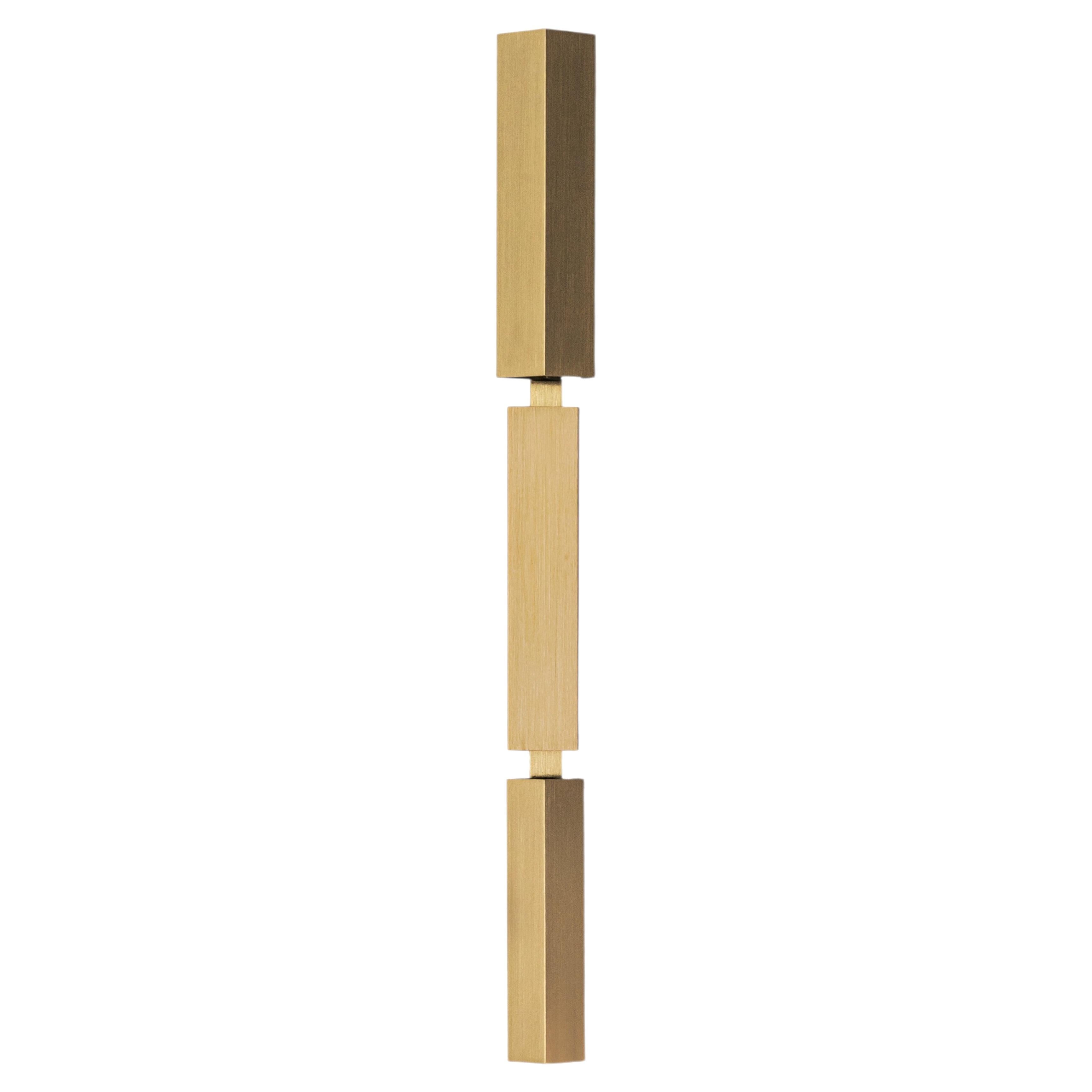 Tetra Twin - Solid Brass Wall Sconce, Prismatic Two Way Wall Wash For Sale