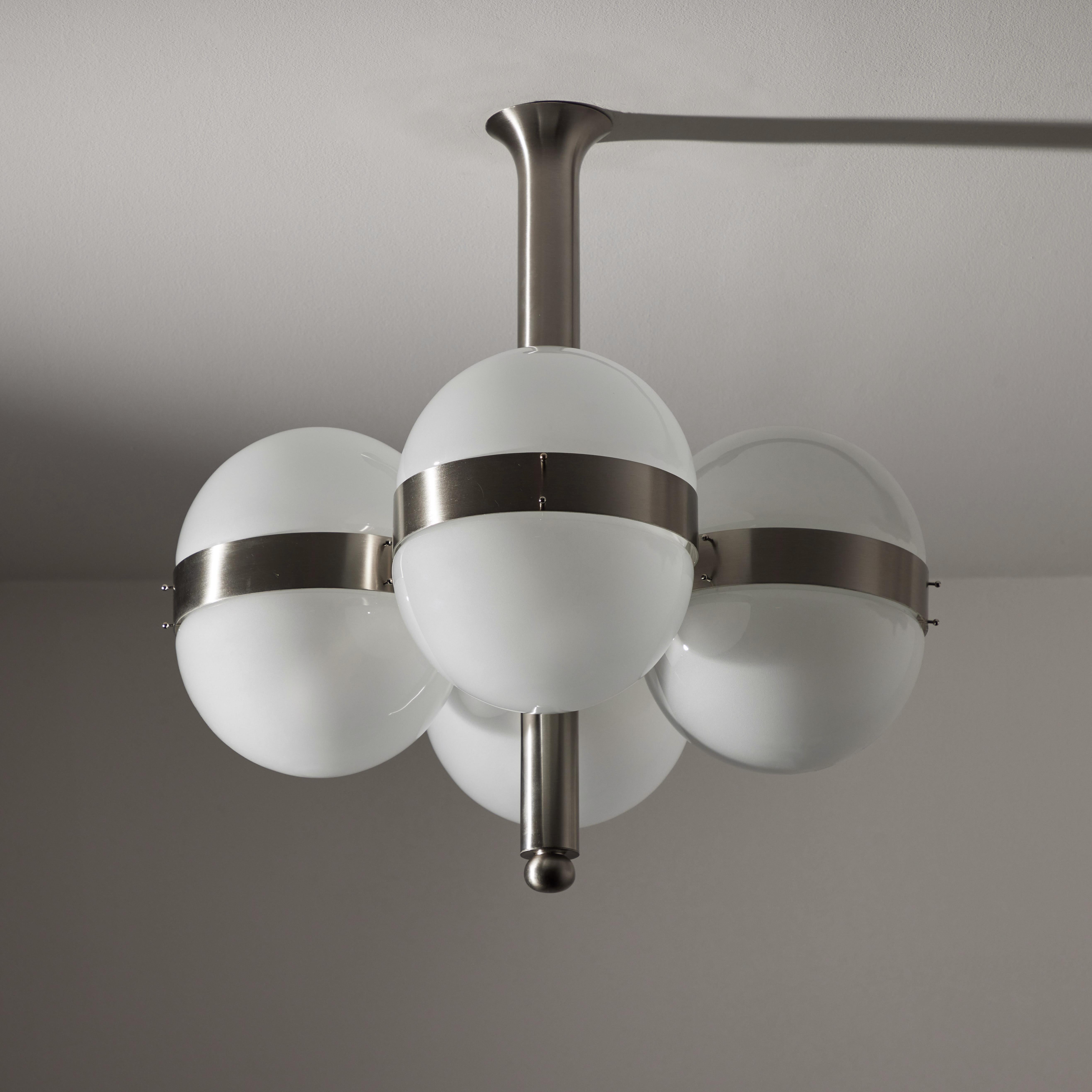 Mid-Century Modern “Tetraclio” Chandelier by Sergio Mazza for Artemide