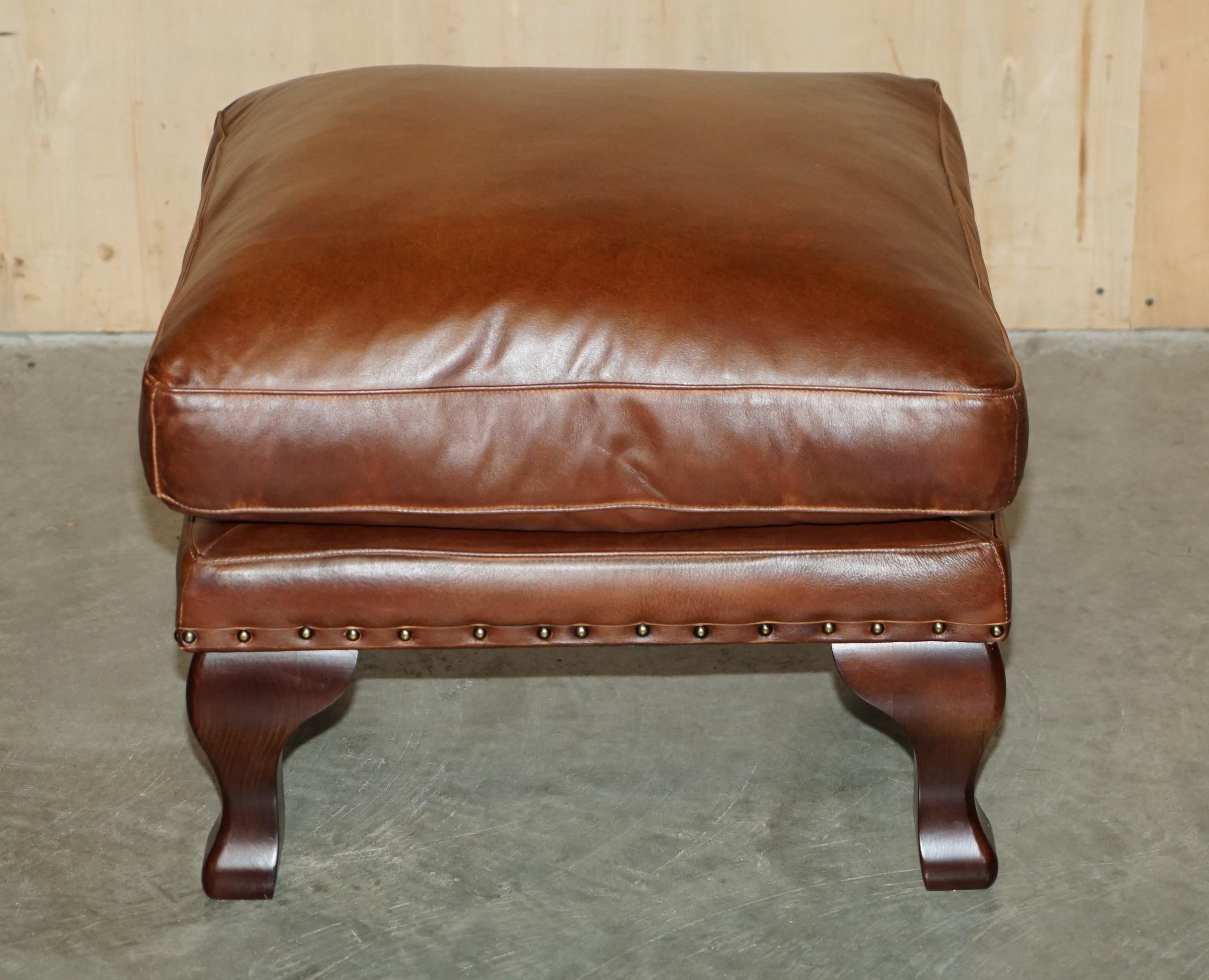 Royal House Antiques

Royal House Antiques is delighted to offer for sale this lovely Tetrad heritage brown leather footstool

A good looking and comfortable stool, it has a nice heritage patina to it

We have cleaned waxed and polished the leather,