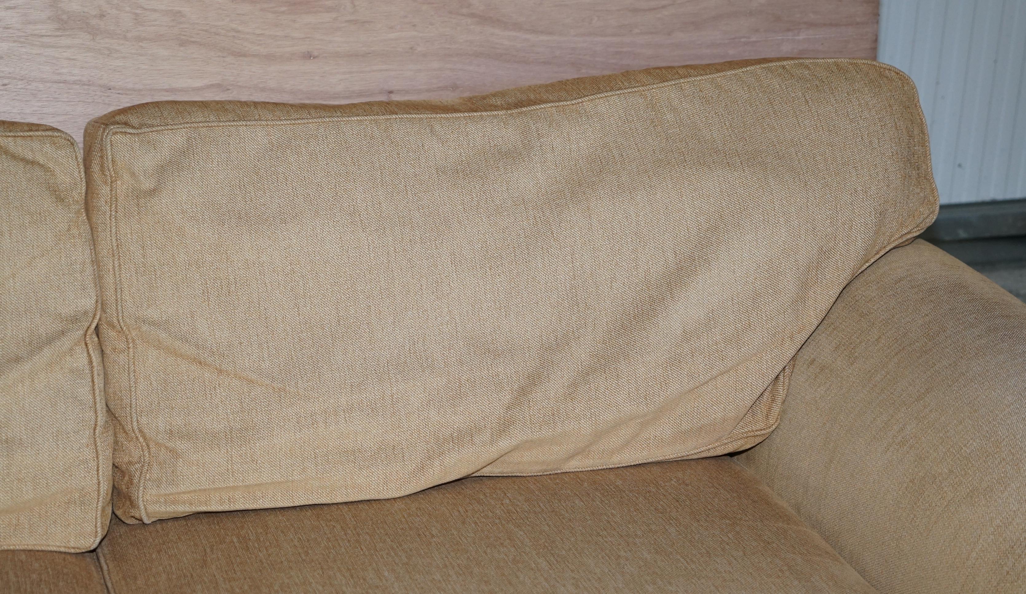 Tetrad Hand Made in England Somerville Four Seater Large Fabric Upholstered Sofa In Good Condition In West Sussex, Pulborough