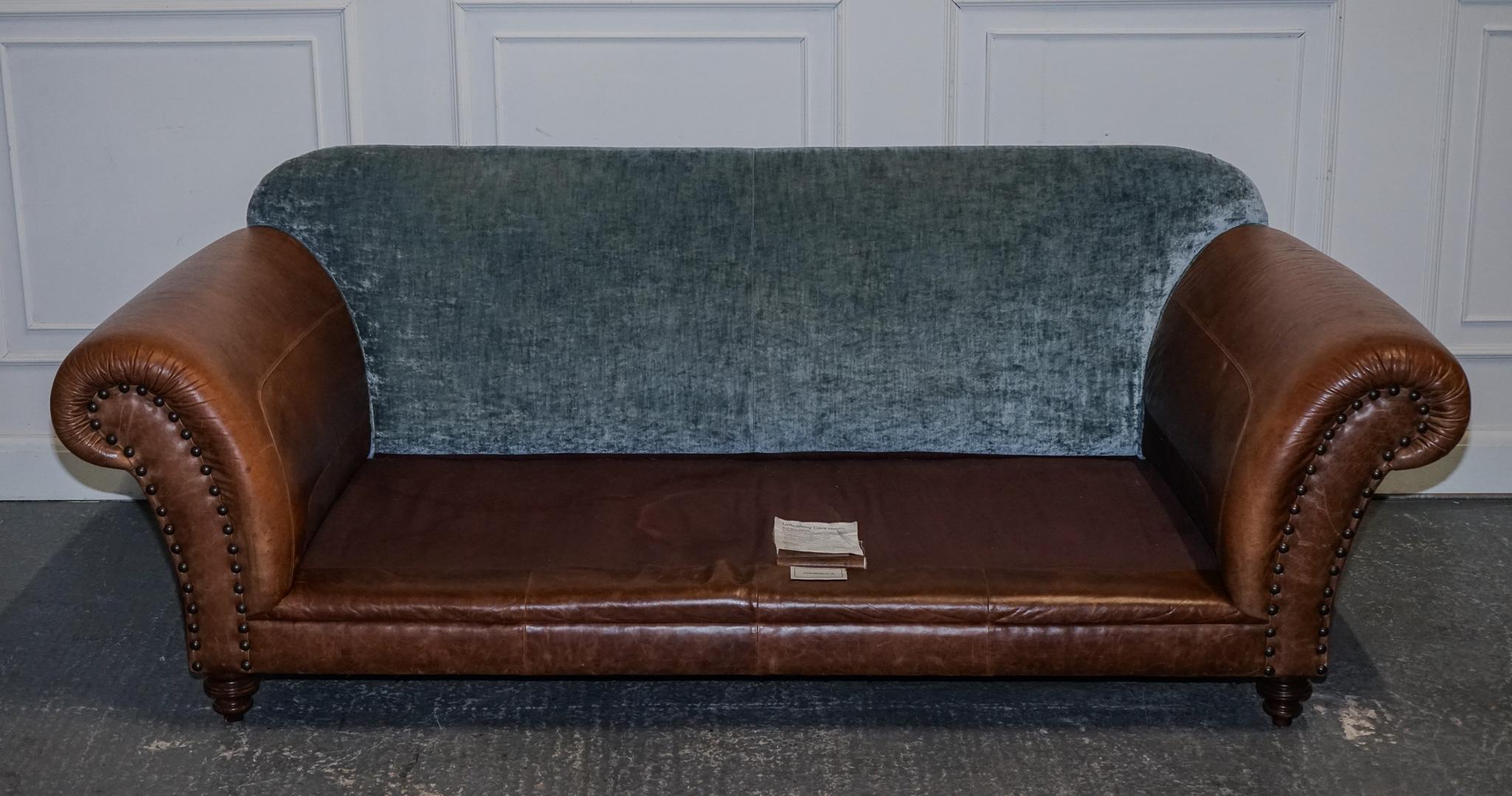TETRAD WESTWOOD LEATHER & FABRIC THREE TO FOUR SEATER SOFA WITH SCATTER CUSHiONS 11