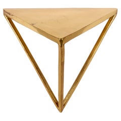 Tetrahedron-shaped brass bracelet. By Stefania Bosio for Ornamenta. Italy 2000.