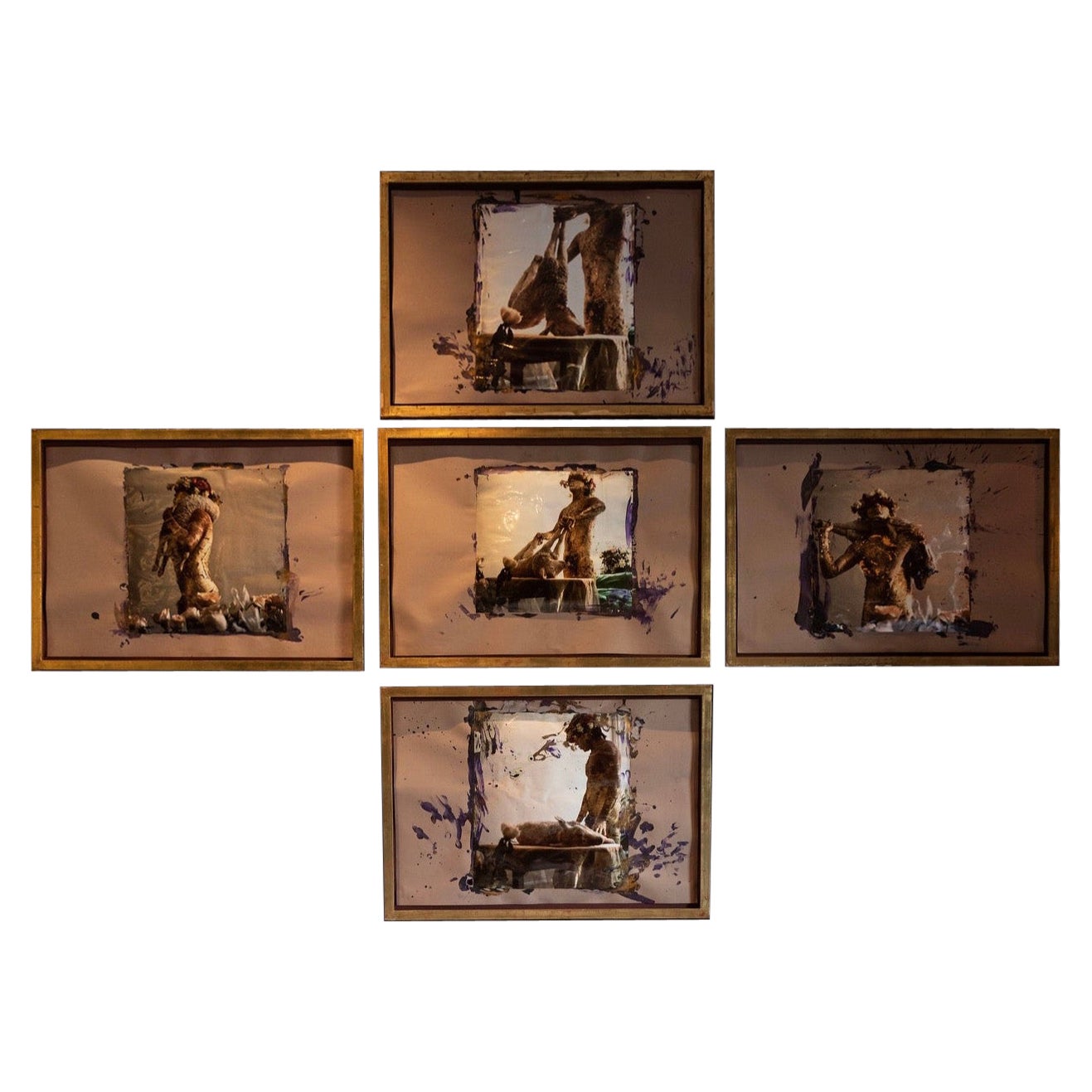 Tetraptychon "Cruz II: Amor Omnia XIII-XVII" von Michael Tracy im Angebot