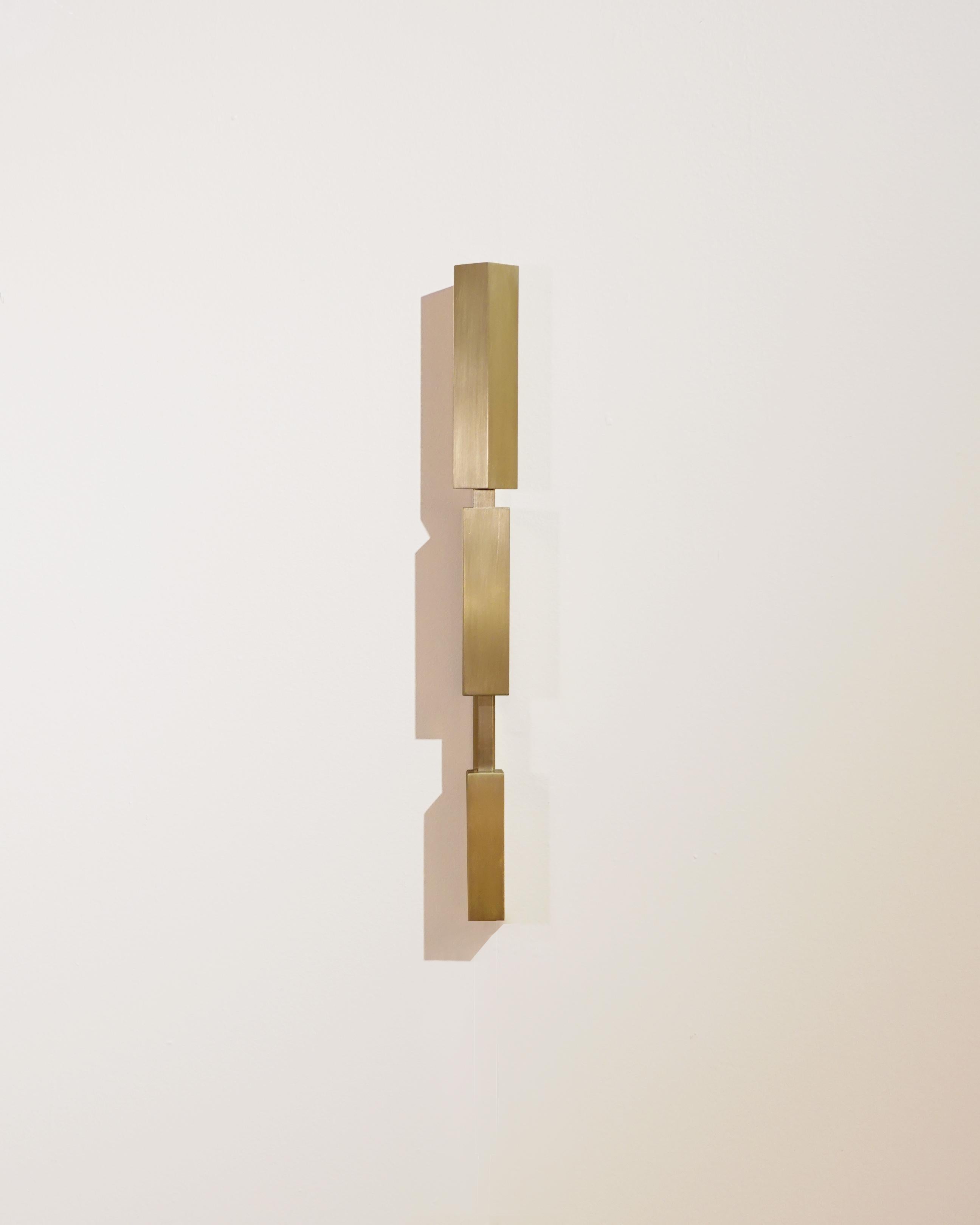 Modern Tetra Ray - Solid Brass Wall Light Handmade by Diaphan Studio For Sale