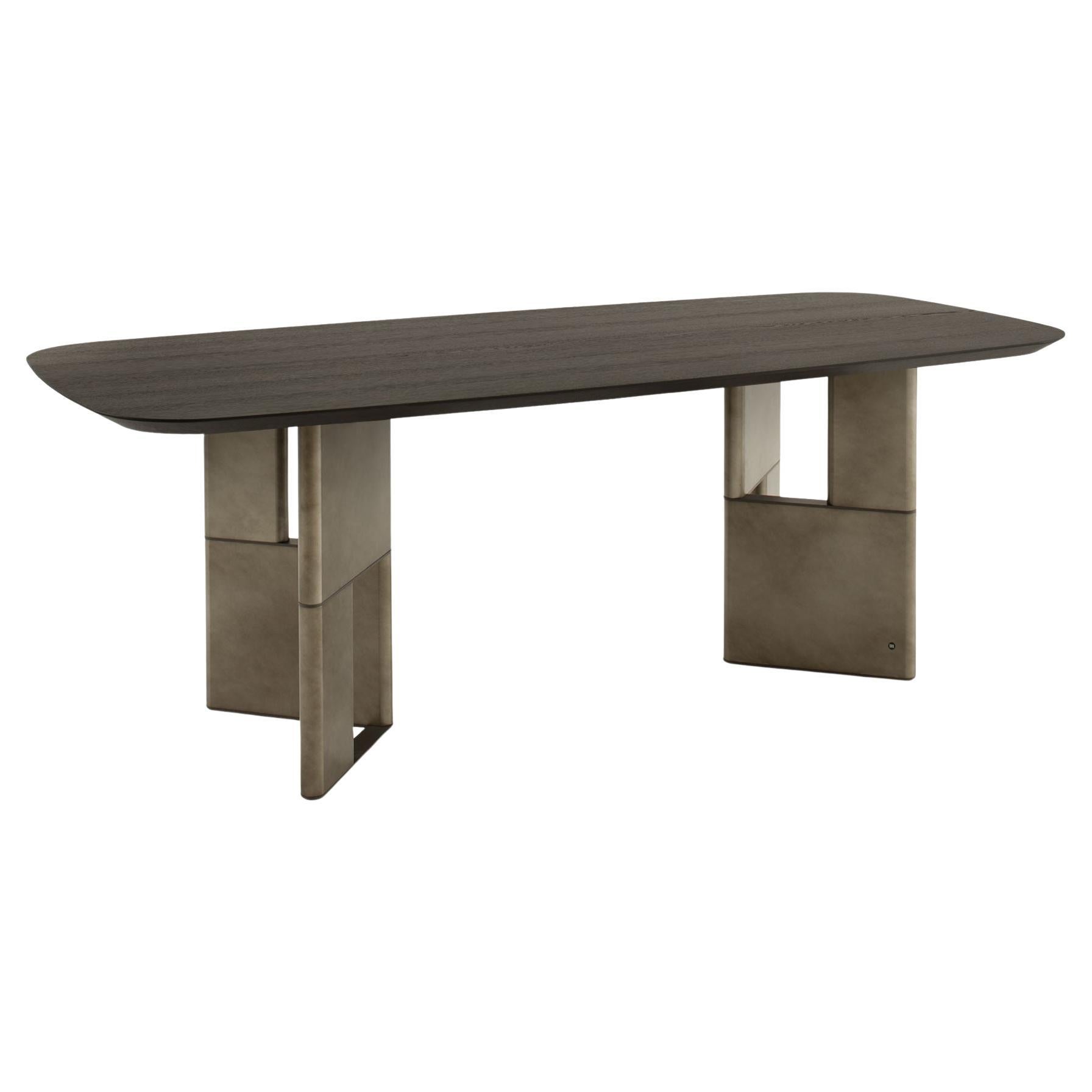 Tetris Laguna Esstisch aus Eiche und Bronze, 10 Sitze, von Morica Design