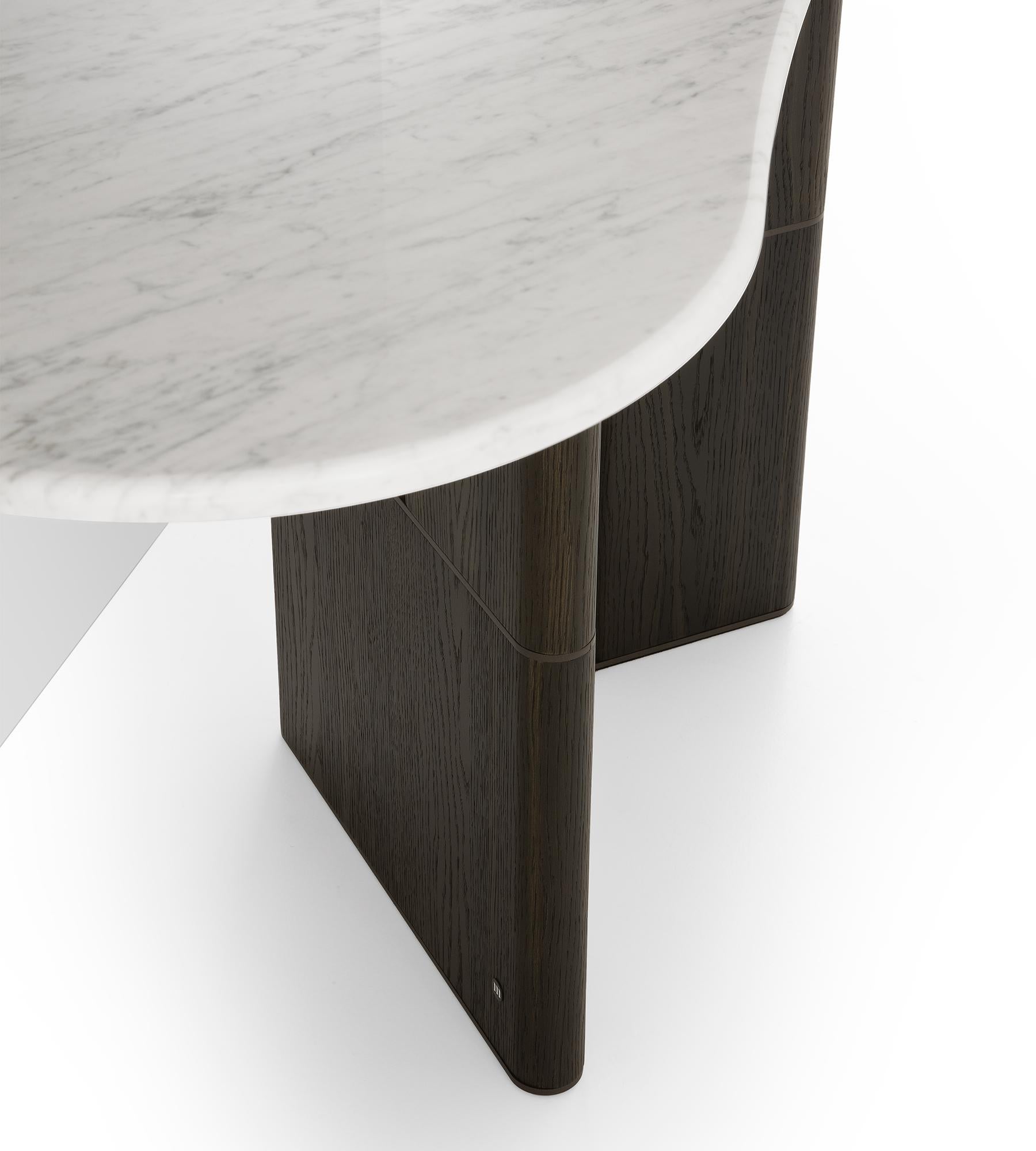 Tetris Laguna Konsole aus Eiche und Marmor von Morica Design (Postmoderne) im Angebot
