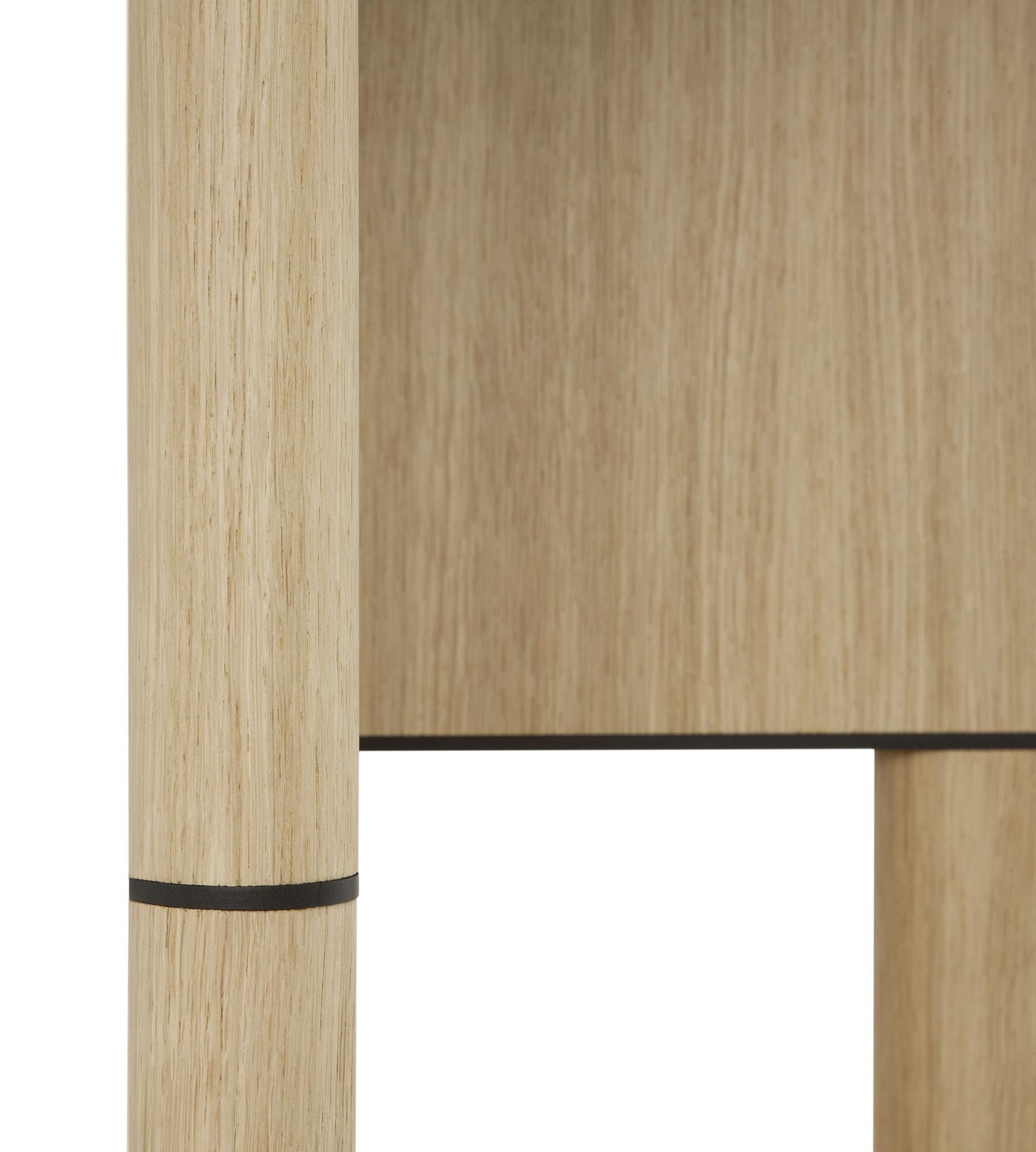 Tetris Oak and Marble Console by Morica Design In New Condition For Sale In Geneve, CH