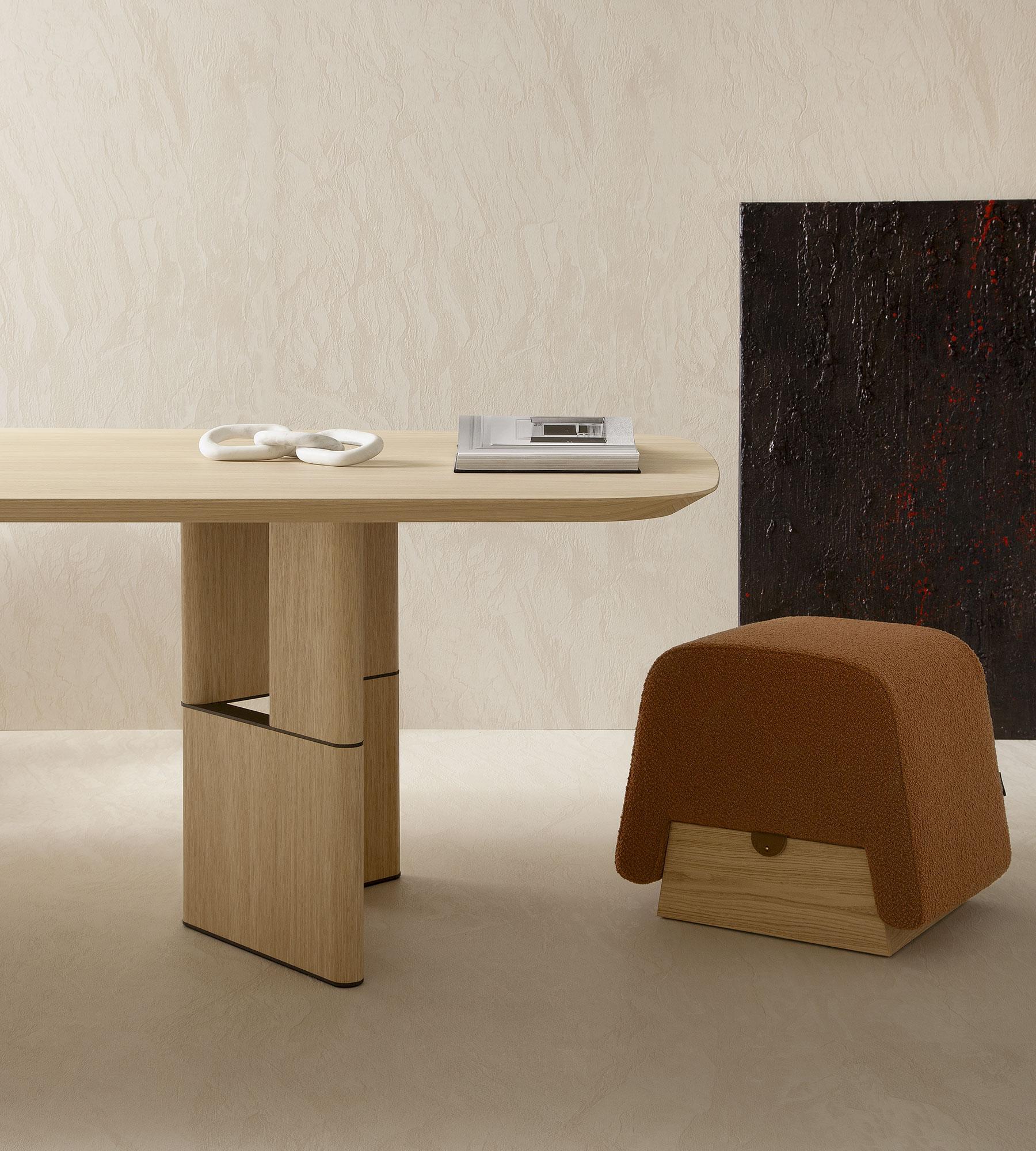 Italian Tetris Oak Dining Table, 10 Seats, by Morica Design For Sale