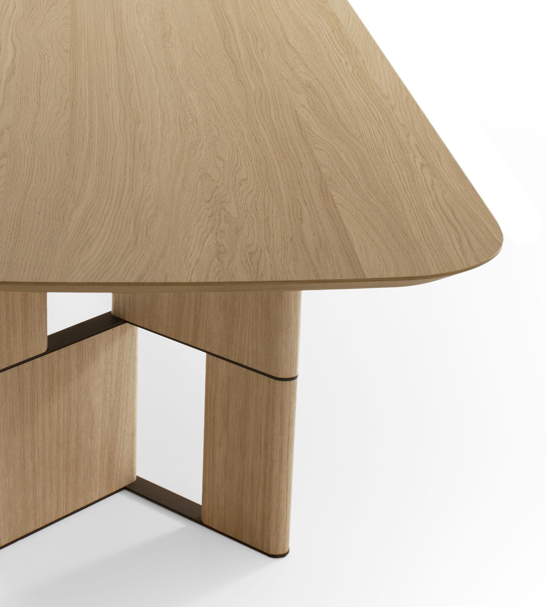Metal Tetris Oak Dining Table, 10 Seats, by Morica Design For Sale