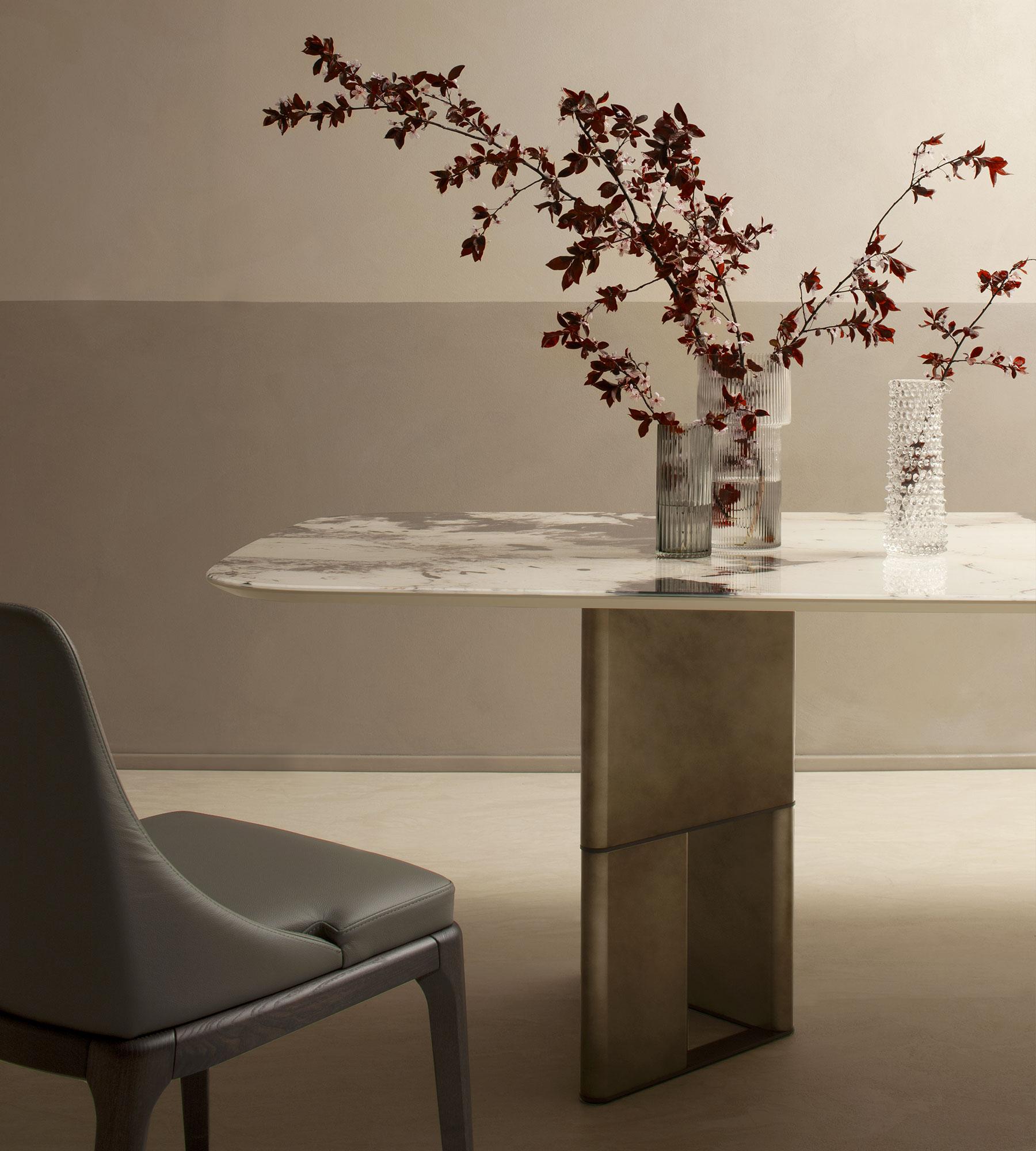 italien Table de salle à manger Tetris Patagonia en verre et bronze, 10 places, par Morica Design en vente
