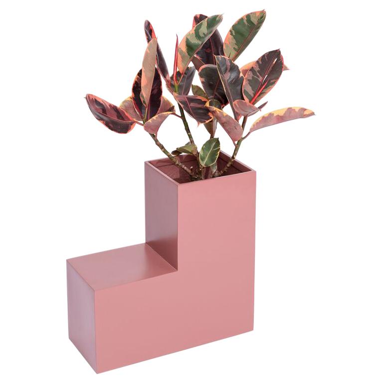 Tetris Planter, Rose Pink Fiberglass Planters For Sale