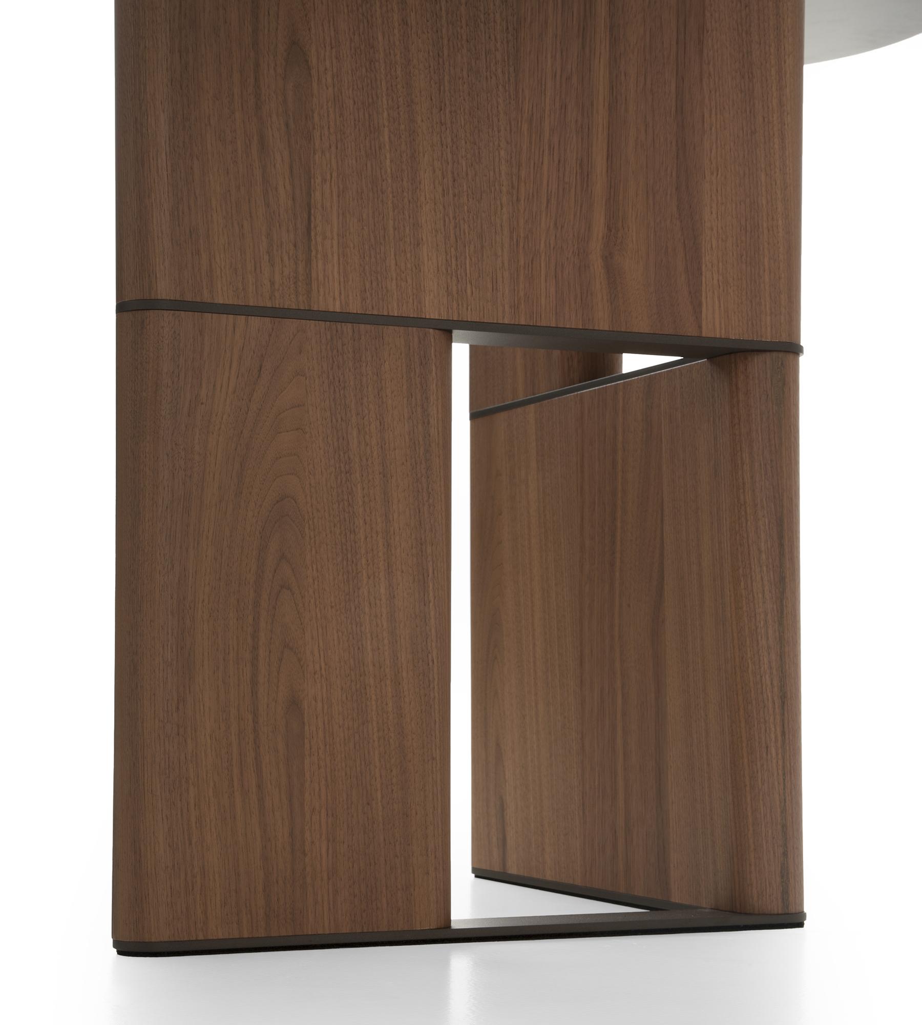 Tetris Walnut and Marble Console by Morica Design In New Condition For Sale In Geneve, CH