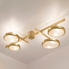 Tetrix Ceiling Light by Gaspare Asaro-Satin Brass Finish