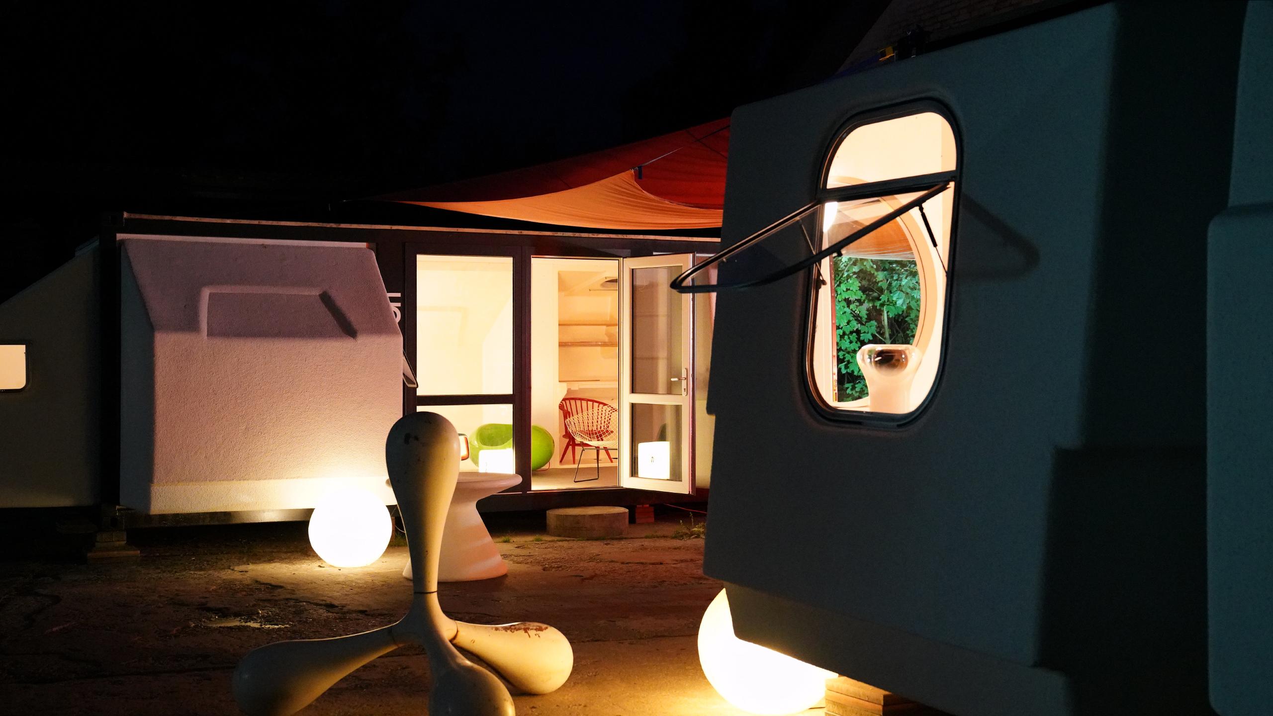 Habitat modulaire Tétrodon, 1968 par Berce & Ciriani Beach Garden Tiny House 9