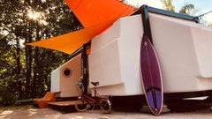 Habitat modulaire Tétrodon, 1968 par Berce & Ciriani Beach Garden Tiny House