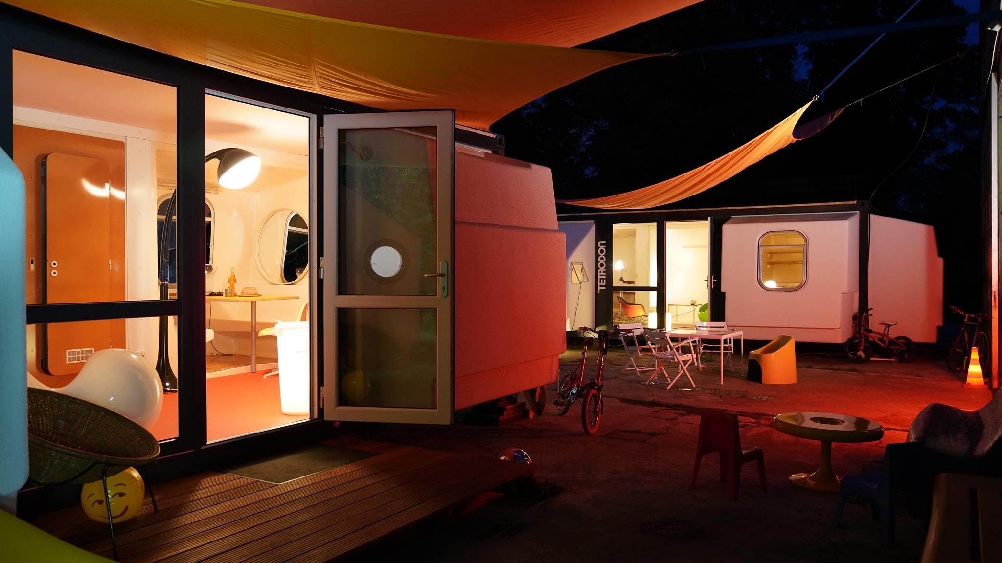 Tétrodon Modular Habitat, 1968 by Berce & Ciriani Beach Garden Tiny House 1