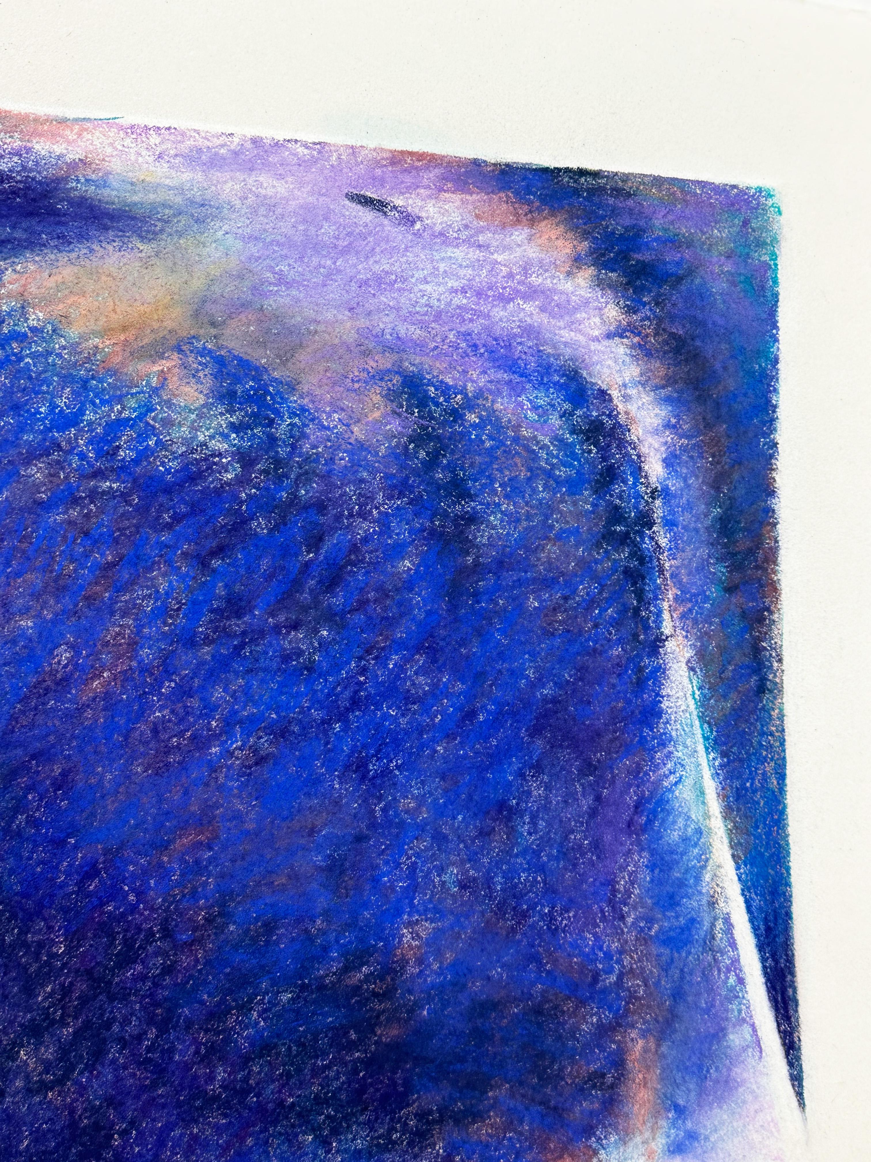 A meditative suspended calm of color, recalling an iconic theme. Painting through dynamic and oblique forms mixing western and oriental 
zen colors as the sides of the paintings expand and escape with a significant energy.



C - 1
2021
Pastels on