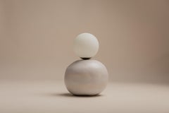 Lámpara de mesa Tett en óxido azul de Cruc Studio, Lámpara de cerámica hecha a mano