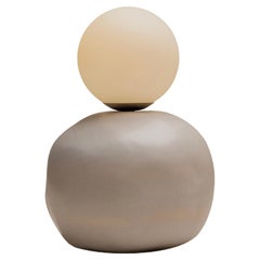 Tett Table Lamp in Blue Oxide by Cruc Studio, Handmade Ceramic Lamp