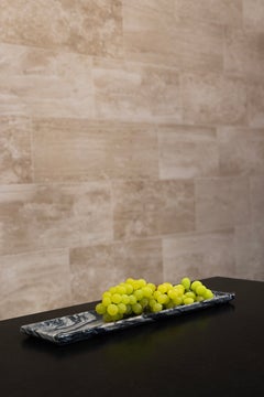 Tevere Italian Marble Serving Plate by Rytsola, Large